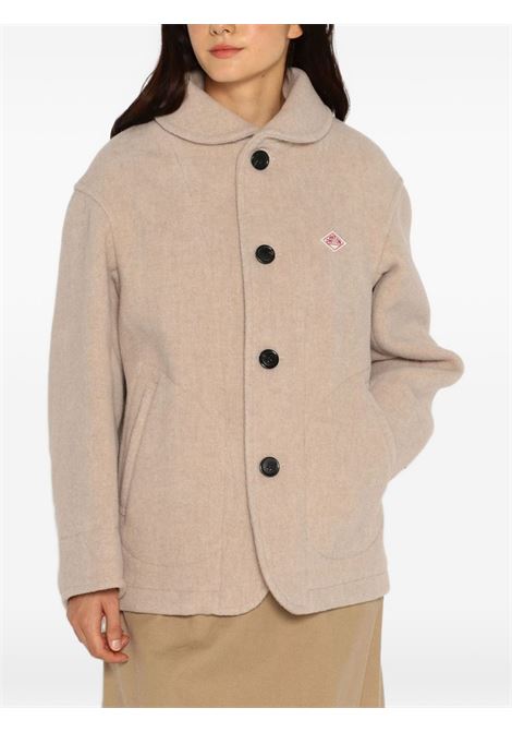 round collar jacket woman beige DANTON | DT-A0010RAW BEIGE